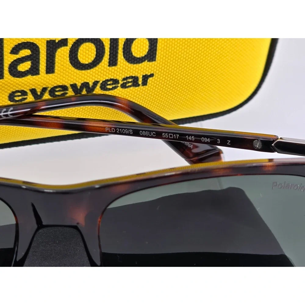 Polaroid Sunglasses Mens 55mm Tortoise Sustainable Choice PLD 2109/S - Excellent